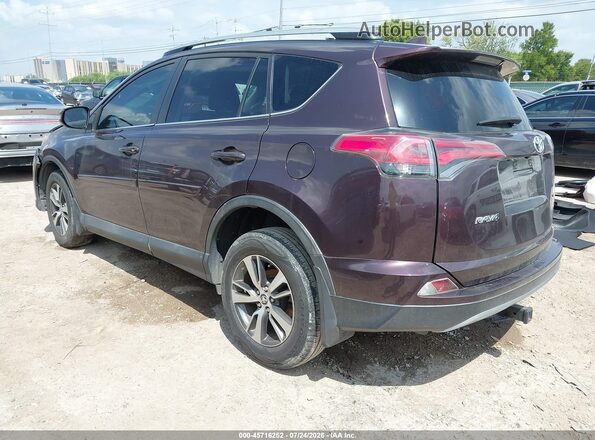 2T3WFREV3JW417496 2018 TOYOTA RAV4 Maroon Հետևի ձախ