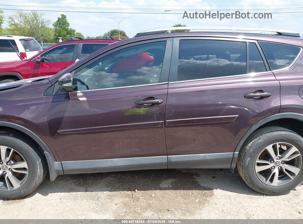 2T3WFREV3JW417496 2018 TOYOTA RAV4 Maroon Սալոնի հետևի տեսք