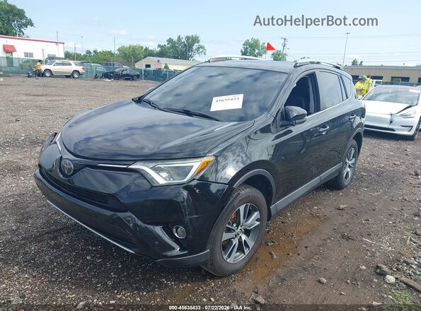 2T3WFREV3JW435268 2018 TOYOTA RAV4 Black წინა მარცხენა ხედი სამი მეოთხედიდან