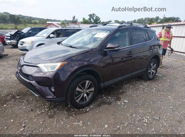 2T3WFREV5HW351639 2017 TOYOTA RAV4 Бордовый Передняя левая четверть