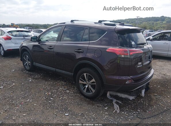 2T3WFREV5HW351639 2017 TOYOTA RAV4 Бордовый Задняя левая четверть