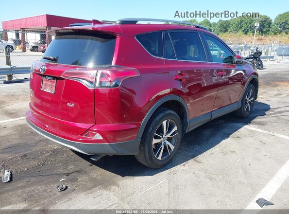2T3WFREV5JW488151 2018 TOYOTA RAV4 Maroon უკანა მარჯვენა