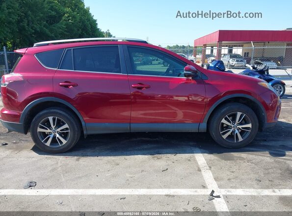 2T3WFREV5JW488151 2018 TOYOTA RAV4 Maroon უკანა სალონის ხედი