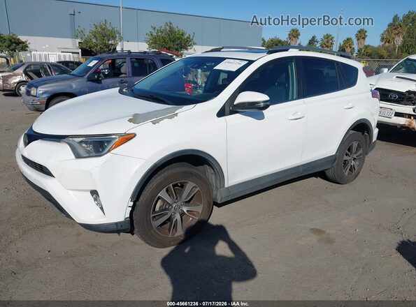 2T3WFREV6HW372192 2017 TOYOTA RAV4 White Առջևի ձախ երեք քառորդ տեսարան