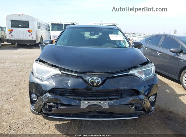 2T3WFREV6JW510853 2018 TOYOTA RAV4 Black Instrument cluster view