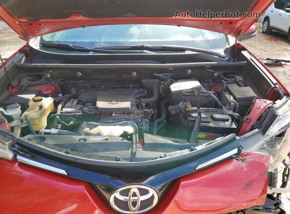 2T3WFREV7GW261648 2016 TOYOTA RAV4 Red ძრავის განყოფილების ხედი