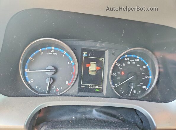 2T3WFREV7HW384805 2017 TOYOTA RAV4 Black Вид щитка приладів