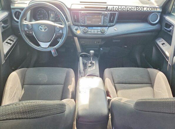2T3WFREV7HW384805 2017 TOYOTA RAV4 Black Вид панелі приладів
