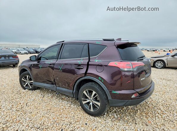 2T3WFREV7JW425424 2018 TOYOTA RAV4 Purple Tył lewy
