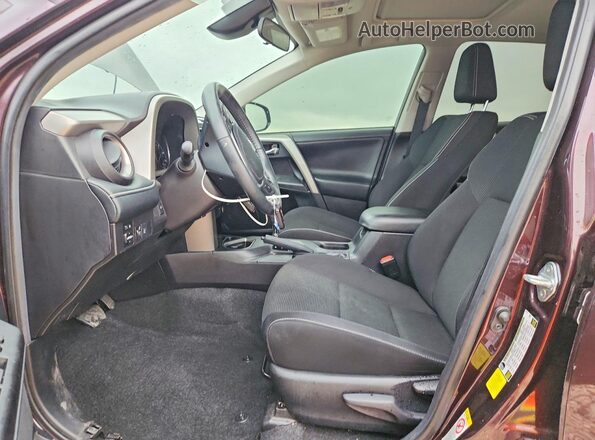 2T3WFREV7JW425424 2018 TOYOTA RAV4 Purple Widok wnętrza z przodu