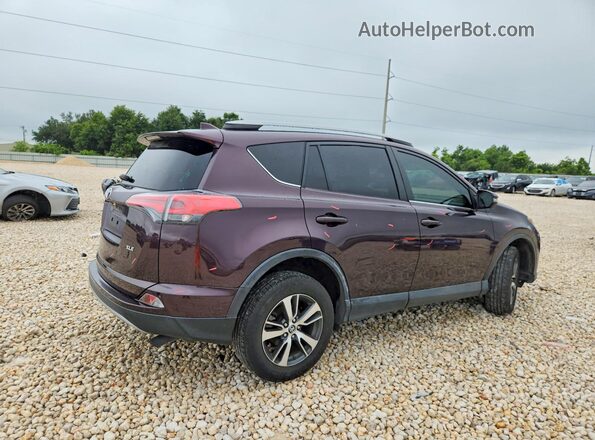 2T3WFREV7JW425424 2018 TOYOTA RAV4 Purple Tył prawy