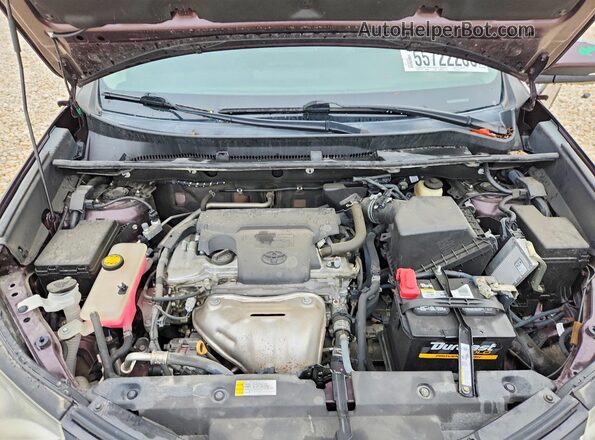 2T3WFREV7JW425424 2018 TOYOTA RAV4 Purple Widok komory silnika