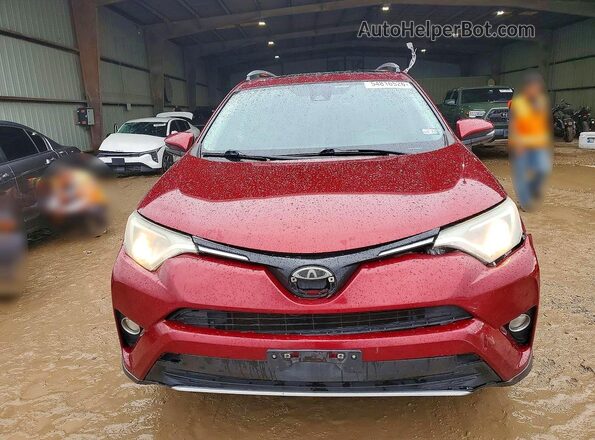 2T3WFREV7JW430283 2018 TOYOTA RAV4 Красный Вид спереди
