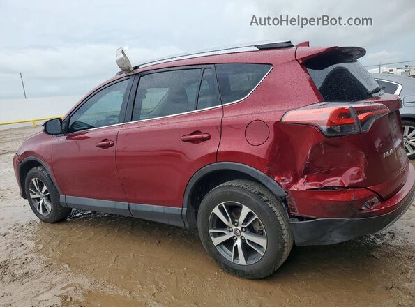 2T3WFREV7JW430283 2018 TOYOTA RAV4 Красный Задняя левая четверть
