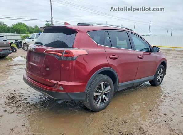 2T3WFREV7JW430283 2018 TOYOTA RAV4 Красный Задняя правая четверть