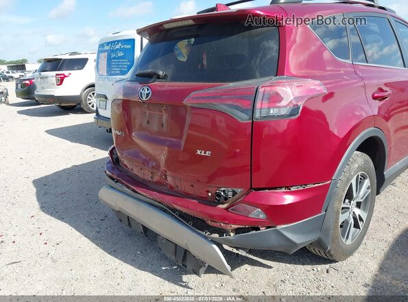 2T3WFREV7JW503880 2018 TOYOTA RAV4 Red Widok z przodu