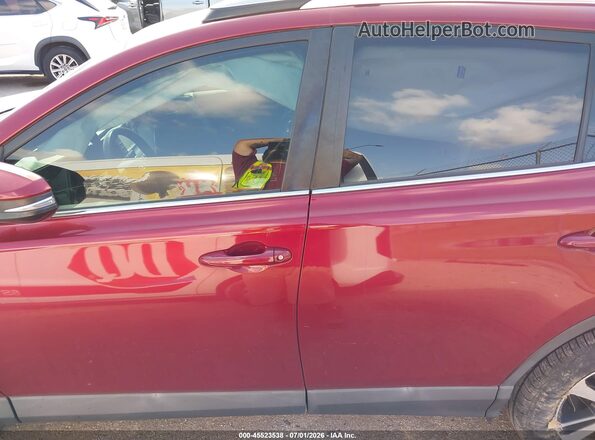 2T3WFREV7JW503880 2018 TOYOTA RAV4 Red Widok wnętrza 360 stopni