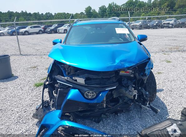 2T3WFREV8HW396414 2017 TOYOTA RAV4 Blue Vista del cuadro de instrumentos