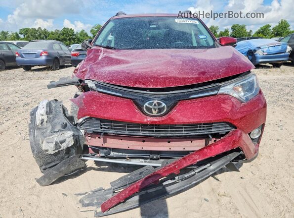 2T3WFREV8JW491190 2018 TOYOTA RAV4 Burgundy Front view