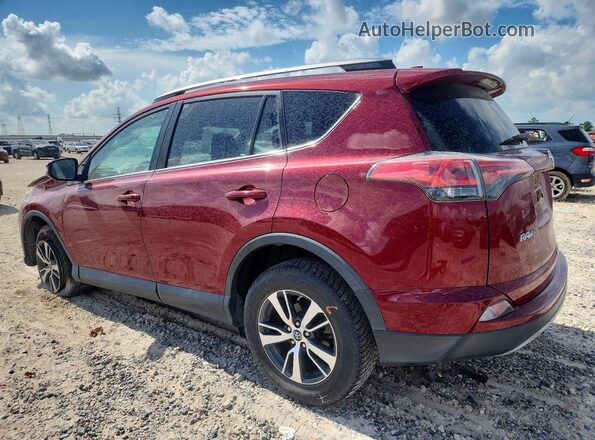 2T3WFREV8JW491190 2018 TOYOTA RAV4 Burgundy Rear left