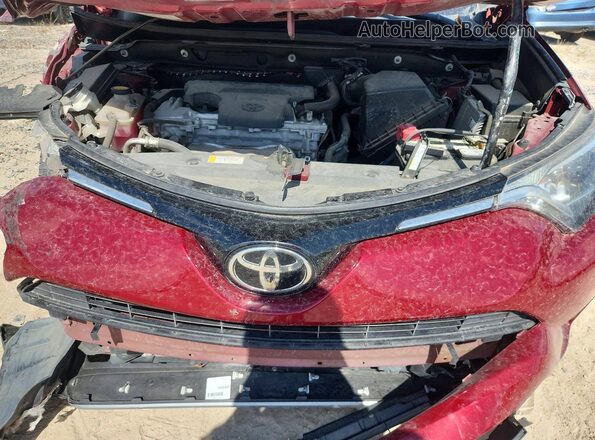 2T3WFREV8JW491190 2018 TOYOTA RAV4 Burgundy Engine compartment view