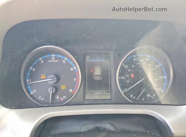 2T3WFREVXHW383860 2017 TOYOTA RAV4 Серебряный Вид щитка приборов