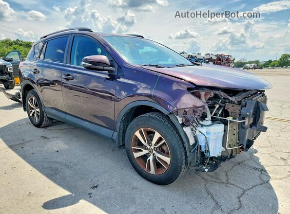 2T3WFREVXHW392896 2017 TOYOTA RAV4 Burgundy Передня права чверть