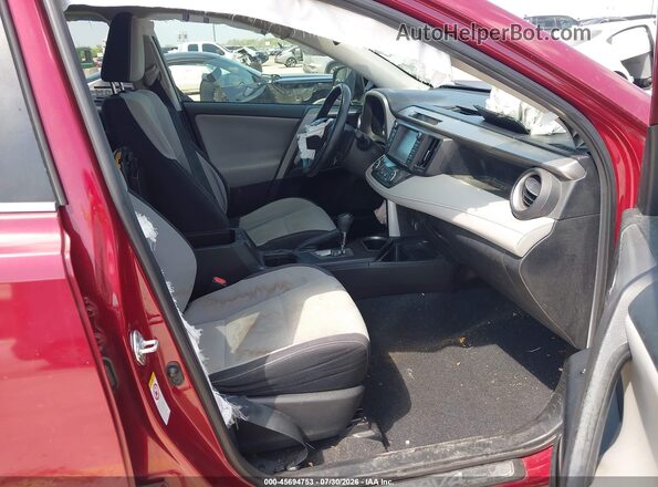 2T3WFREVXJW461138 2018 TOYOTA RAV4 Red Вид салону спереду