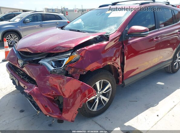 2T3WFREVXJW461138 2018 TOYOTA RAV4 Red Вид спереду