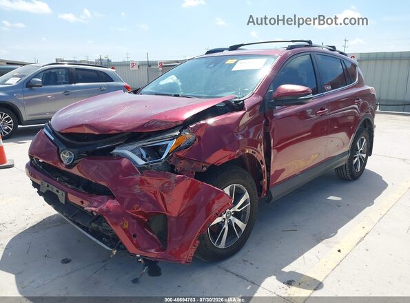 2T3WFREVXJW461138 2018 TOYOTA RAV4 Red Передня ліва чверть