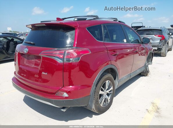 2T3WFREVXJW461138 2018 TOYOTA RAV4 Red Задня права чверть