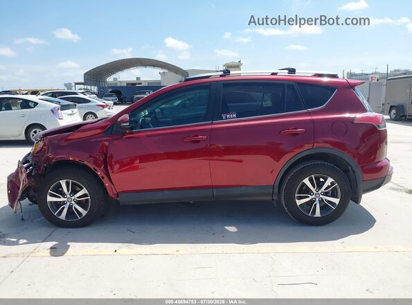 2T3WFREVXJW461138 2018 TOYOTA RAV4 Red Панорамний вид салону 360°