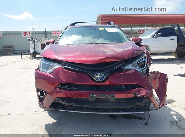 2T3WFREVXJW461138 2018 TOYOTA RAV4 Red Вид щитка приладів