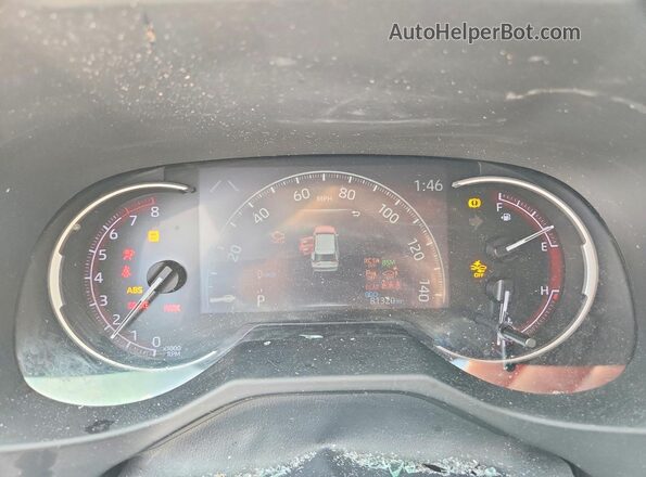 2T3Y1RFV0MC161054 2021 TOYOTA RAV4 Silver Вид щитка приладів