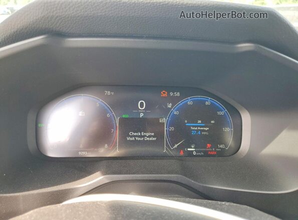 2T3Y1RFV0SW402736 2025 TOYOTA RAV4 Silver Instrument cluster view