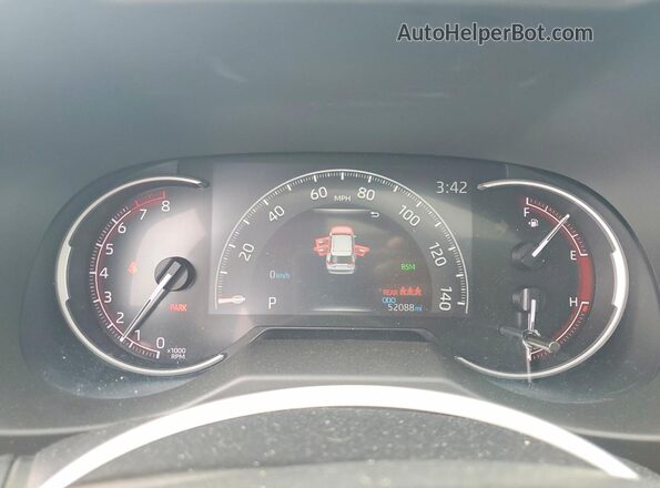 2T3Y1RFV6MC116510 2021 TOYOTA RAV4 Gray ხელსაწყოთა პანელის ხედი