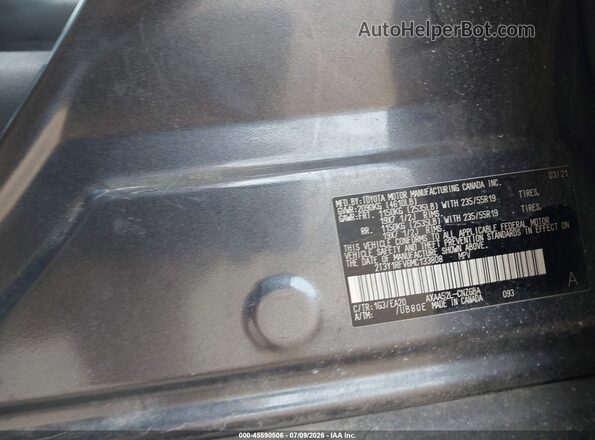 2T3Y1RFV6MC133808 2021 TOYOTA RAV4 Gray Engine compartment view