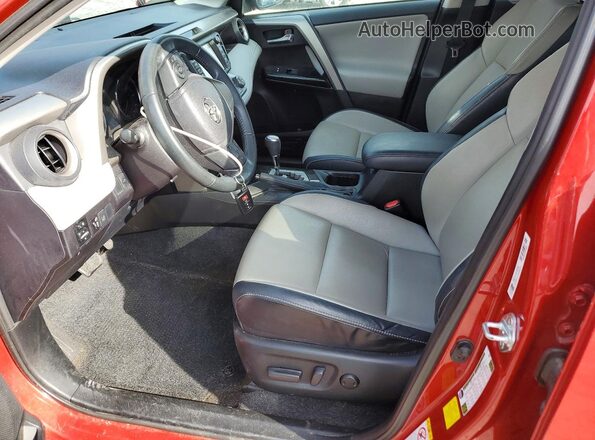 2T3YFREV1GW260505 2016 TOYOTA RAV4 Red Вид салону спереду