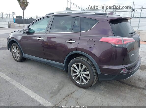 2T3YFREV1JW485725 2018 TOYOTA RAV4 Burgundy Tył lewy