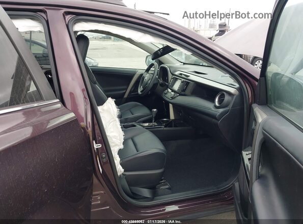 2T3YFREV1JW485725 2018 TOYOTA RAV4 Burgundy Widok wnętrza z przodu