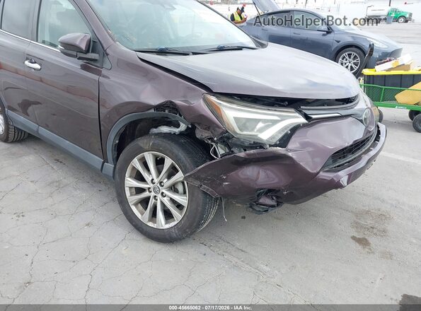 2T3YFREV1JW485725 2018 TOYOTA RAV4 Burgundy Widok z przodu