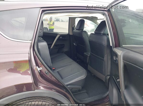 2T3YFREV1JW485725 2018 TOYOTA RAV4 Burgundy Widok naklejki z numerem VIN
