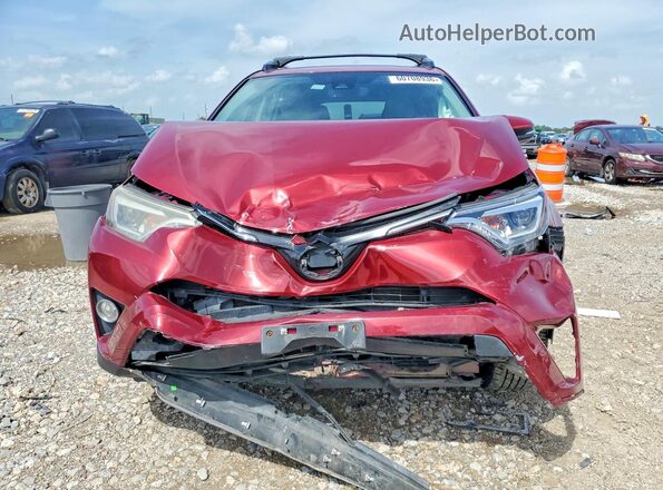 2T3YFREV2JW417286 2018 TOYOTA RAV4 Красный Вид спереди