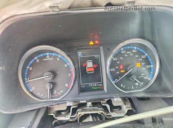 2T3YFREV4HW341029 2017 TOYOTA RAV4 Gray Вид щитка приладів