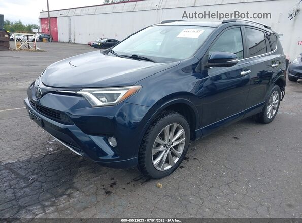 2T3YFREV6HW386425 2017 TOYOTA RAV4 Dark Blue Передняя левая четверть