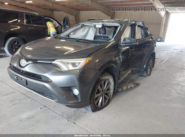 2T3YFREV6JW452252 2018 TOYOTA RAV4 Gray Przód lewy