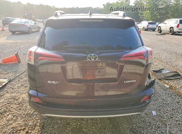 2T3YFREV7JW428445 2018 TOYOTA RAV4 Burgundy უკანა ხედი