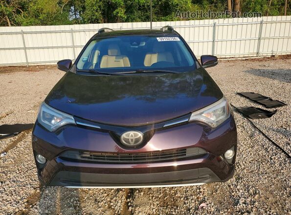 2T3YFREV7JW428445 2018 TOYOTA RAV4 Burgundy წინა ხედი