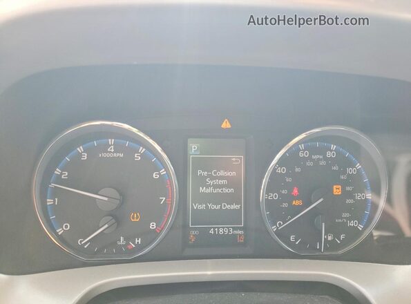 2T3YFREVXGW264102 2016 TOYOTA RAV4 White Widok zestawu wskaźników