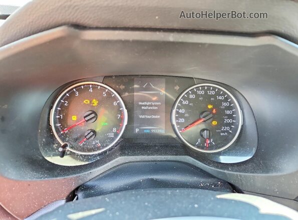 2T3Z1RFV2KW032247 2019 TOYOTA RAV4 Gray Вид щитка приладів